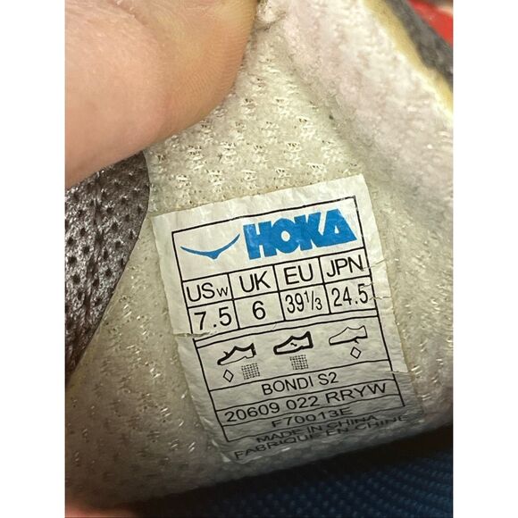 Hoka One One Bondi S2 Zero Gravity Women’s 7.5 Orange Cushioned Running Shoes - Picture 8 of 8